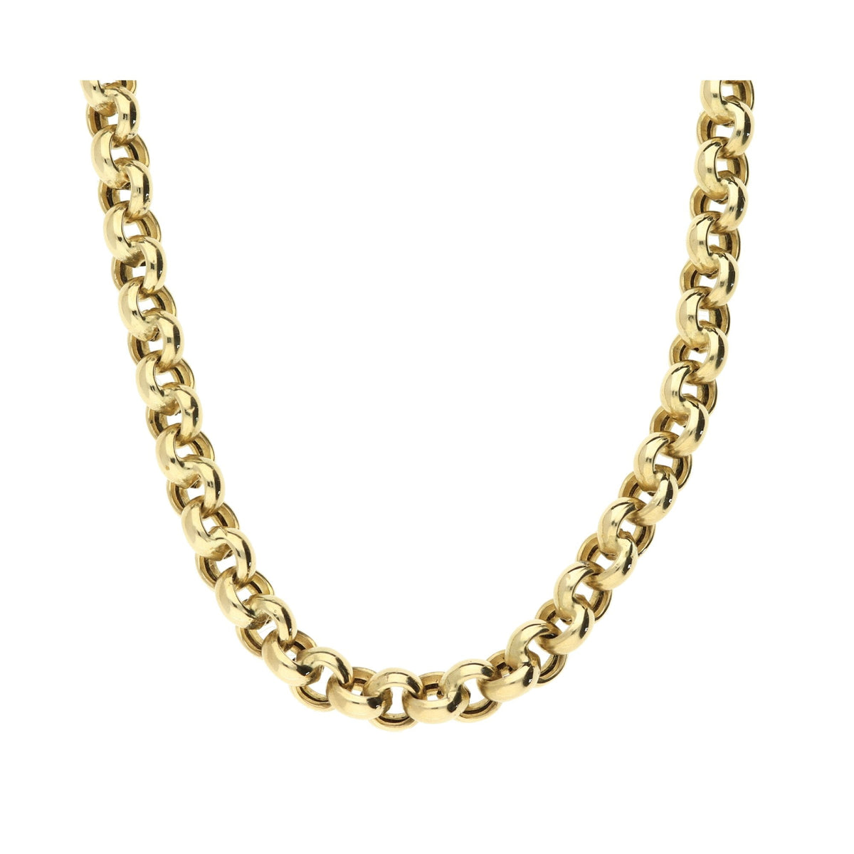 9ct Gold 18 inch Hollow Belcher Chain - 15.9g