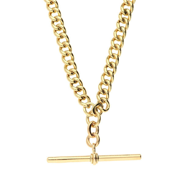 9ct Albert Pocket Watch Chain 15" -  40.1g