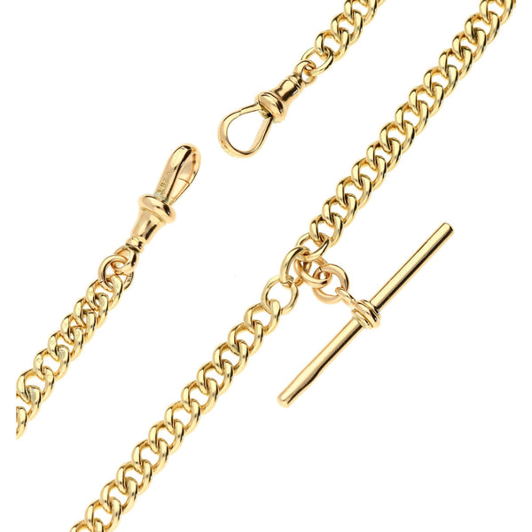 9ct Albert Pocket Watch Chain 15" -  40.1g