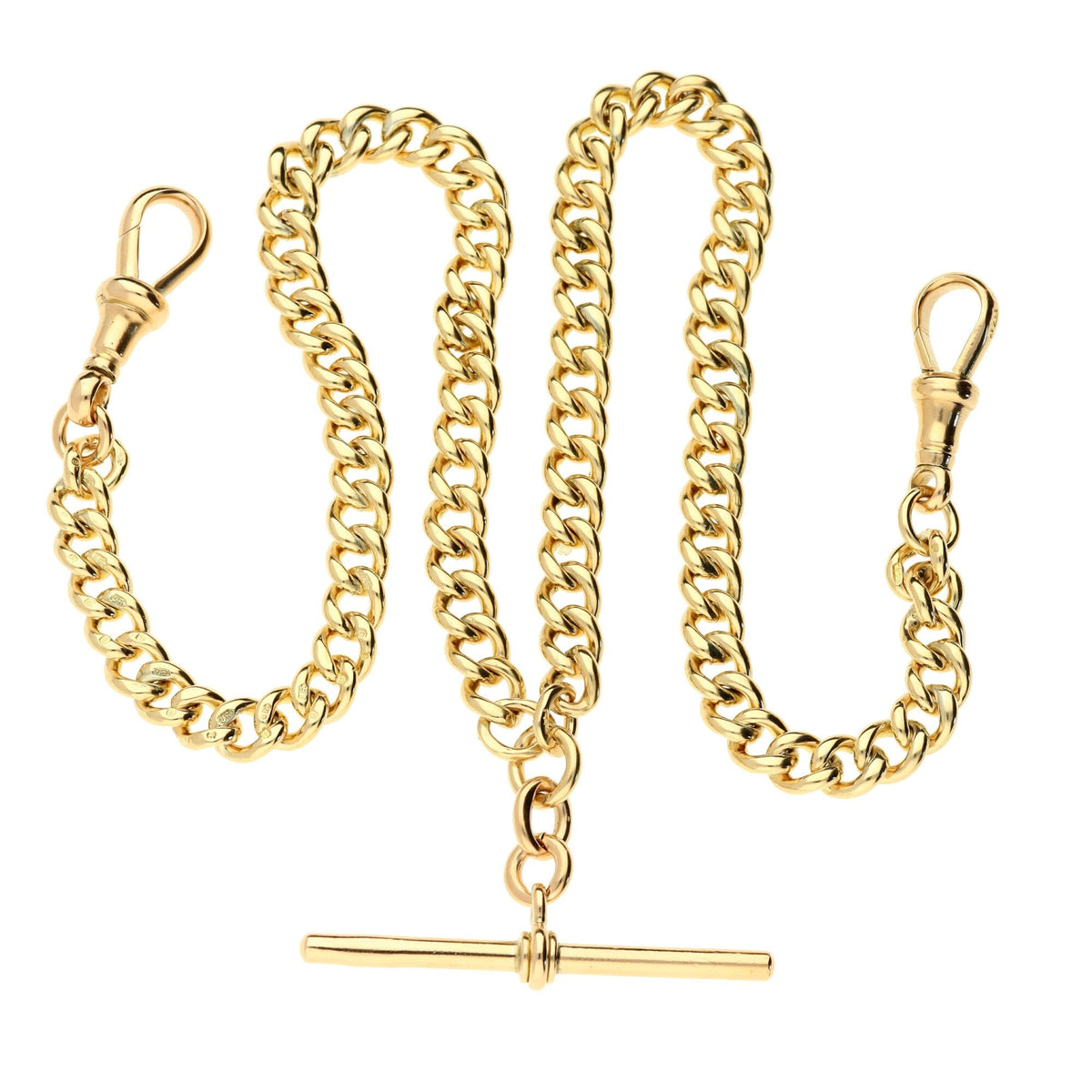 9ct Albert Pocket Watch Chain 15" -  40.1g