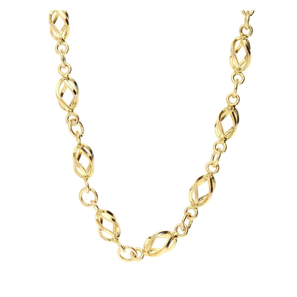 9ct Yellow Gold Fancy Necklace - 26 inch - 18.7g