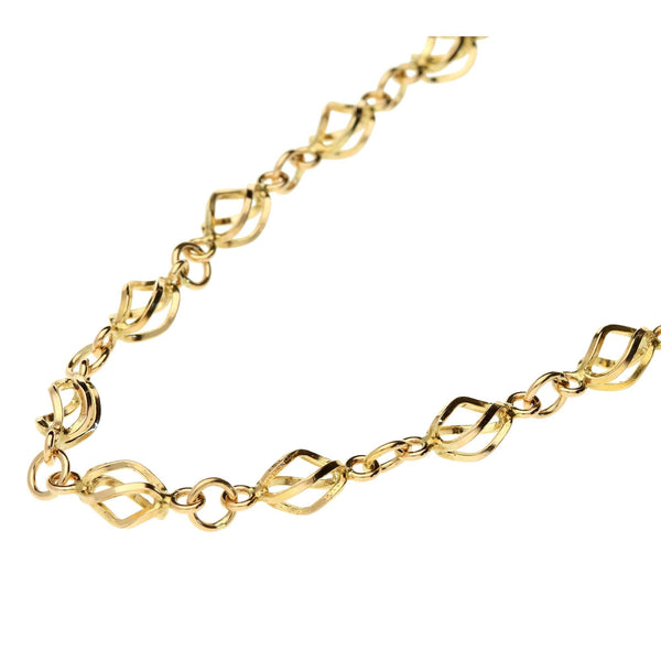 9ct Yellow Gold Fancy Necklace - 26 inch - 18.7g