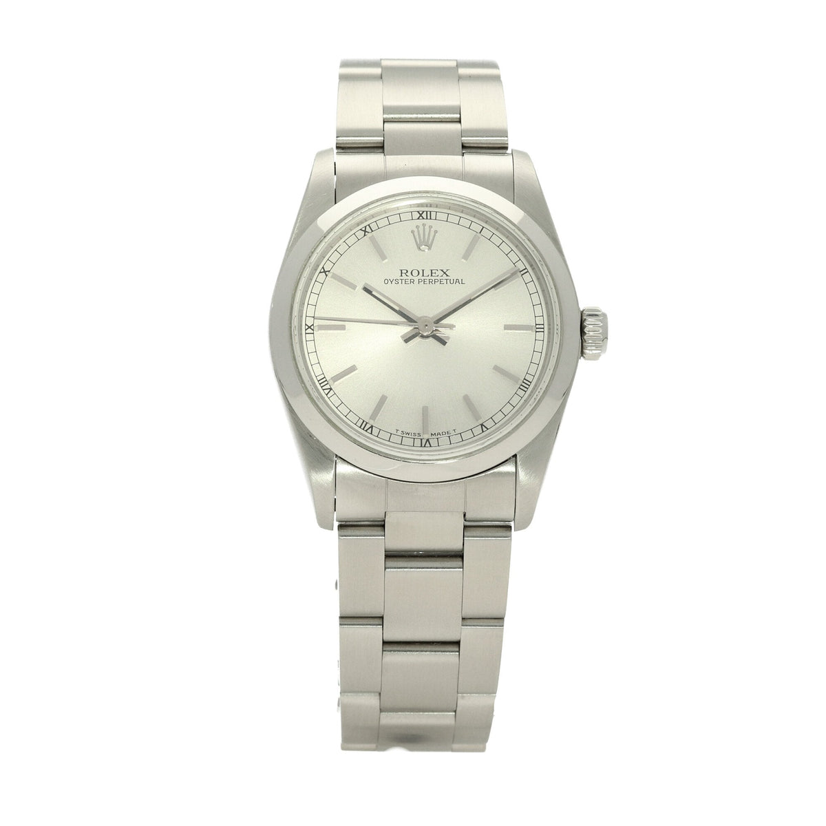 Oyster Perpetual 67480 - Midsize Watch - Silver Dial - 1999