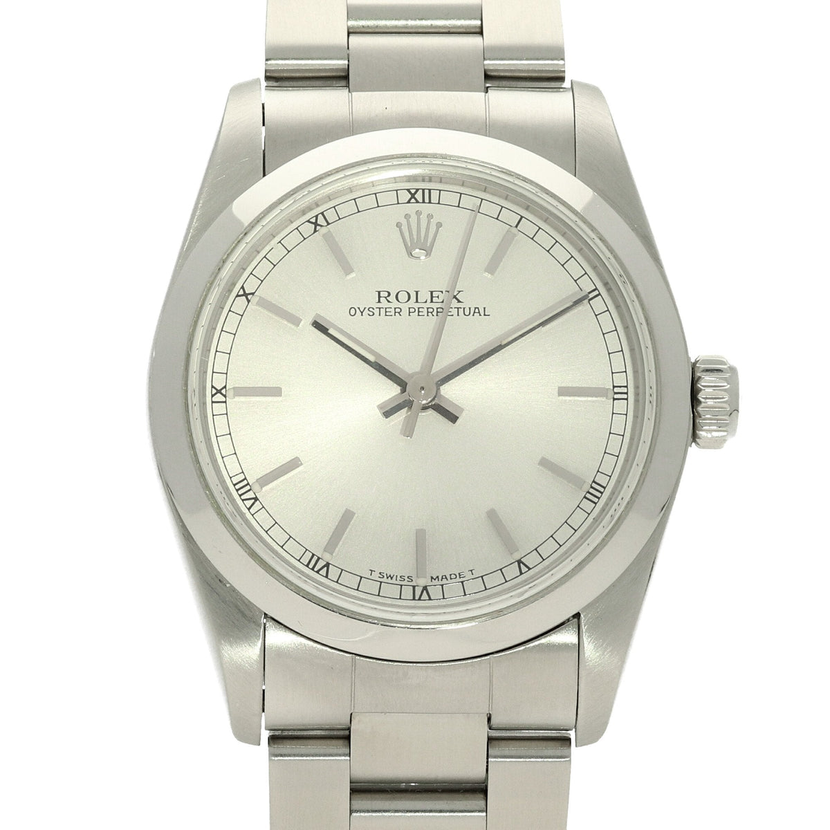 Oyster Perpetual 67480 - Midsize Watch - Silver Dial - 1999