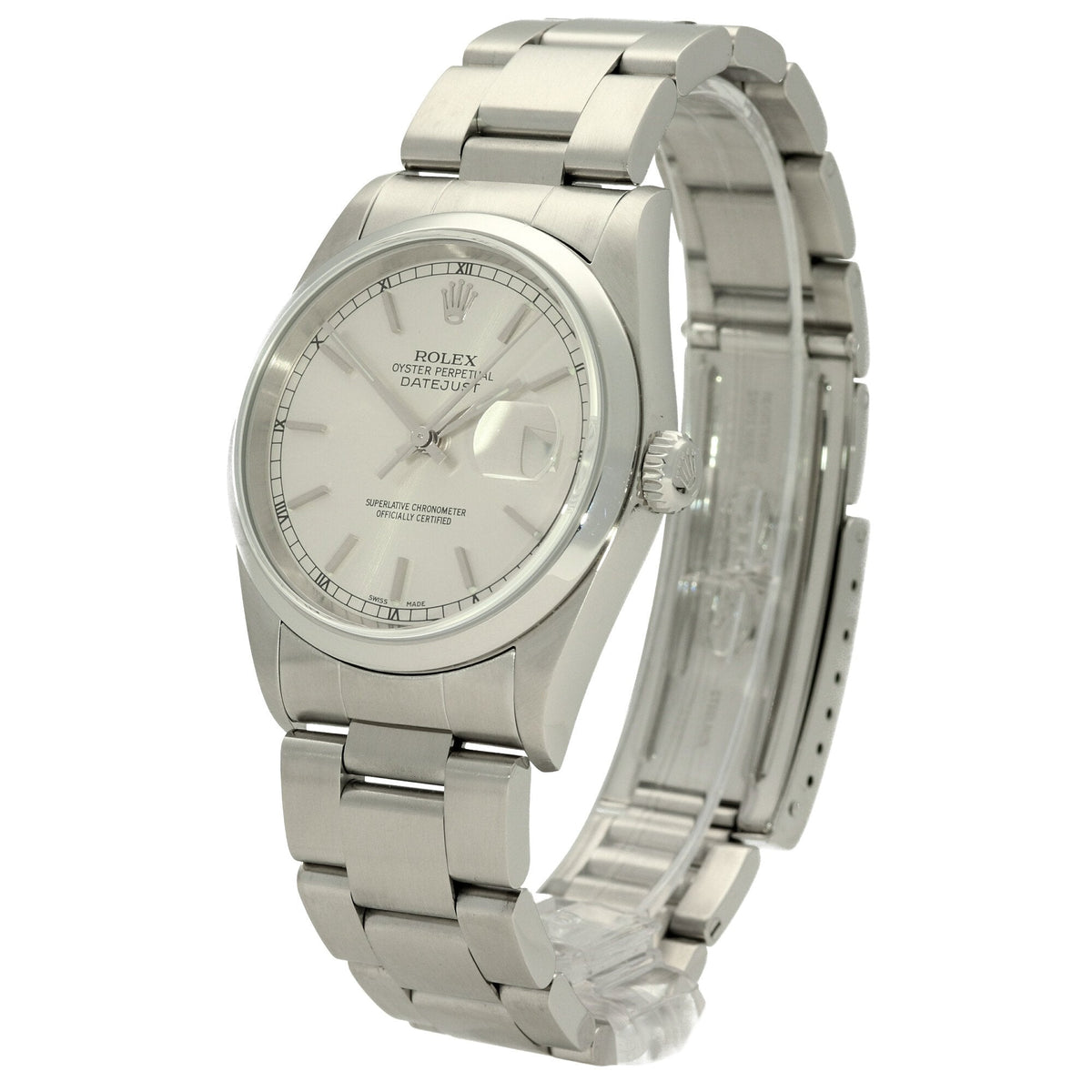Datejust 16200 - Gents Watch - Silver Dial - 2002