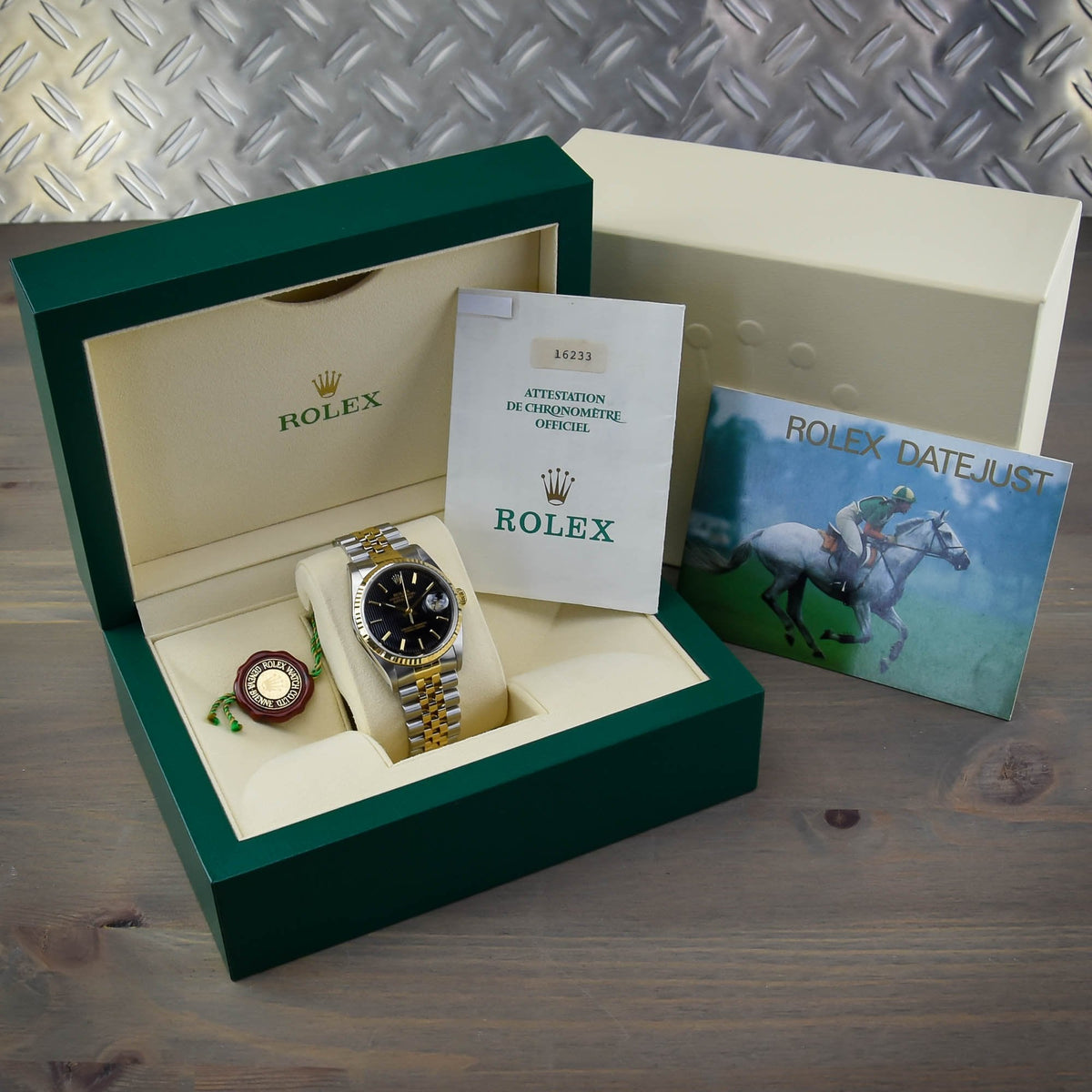 Datejust 16233 - Gents Watch - Black Dial - 1995