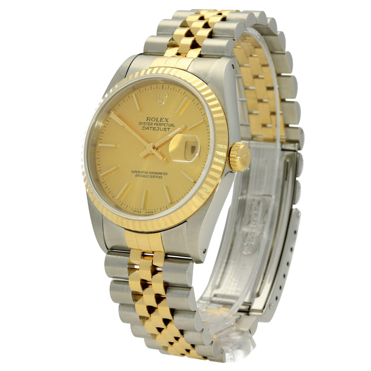 Datejust 16233 - Gents Watch - Champagne Baton Dial - 1990