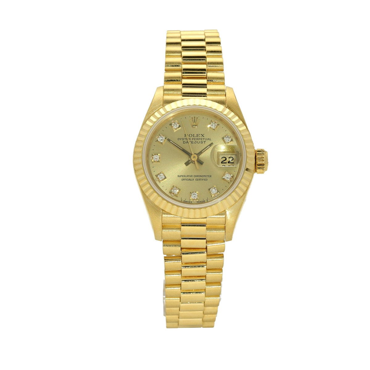 Datejust 69178 - 18ct Gold - Original Diamonds - 1993