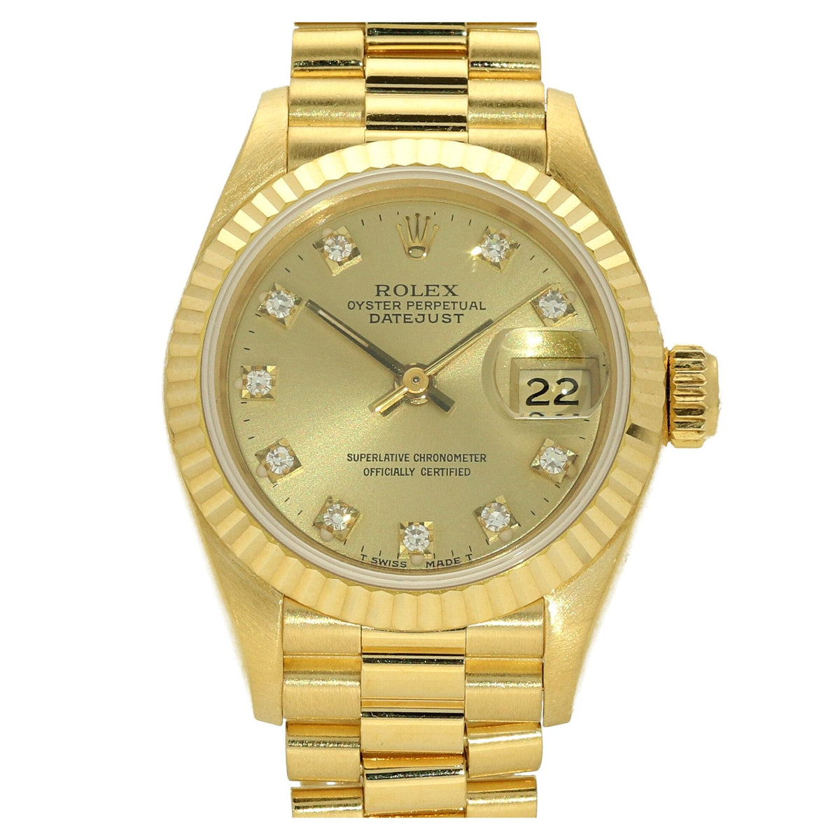 Datejust 69178 - 18ct Gold - Original Diamonds - 1993