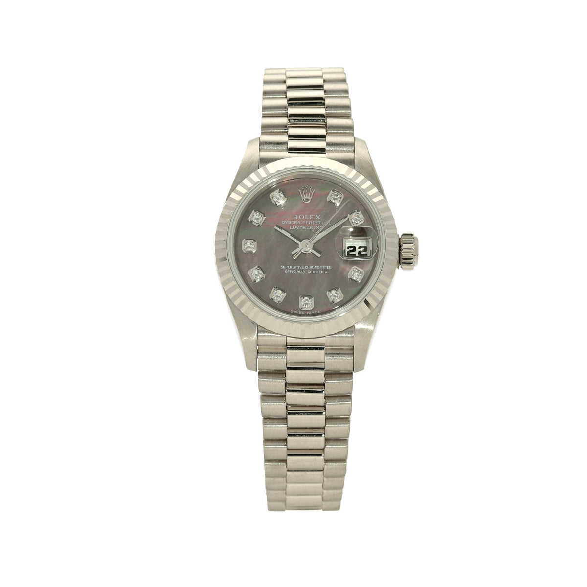 Datejust 69179 - 18ct White Gold - Original Diamonds - 2000
