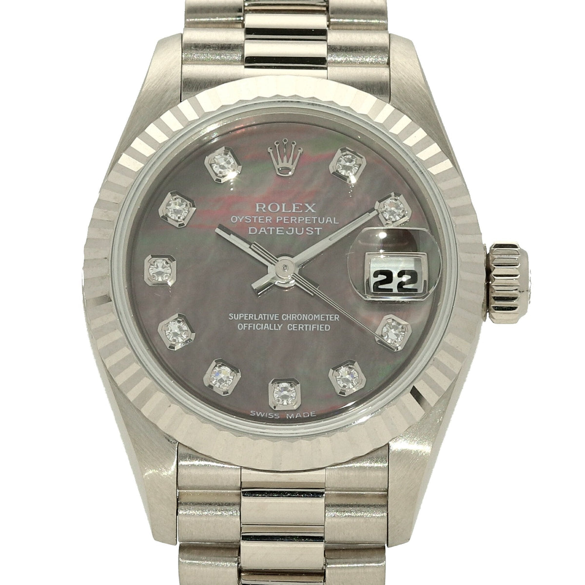 Datejust 69179 - 18ct White Gold - Original Diamonds - 2000