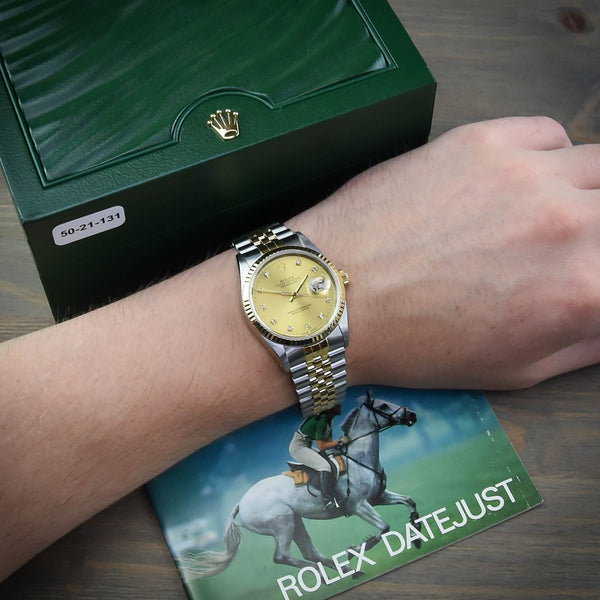 Datejust 16233 - Champagne Diamond Dial - 1990