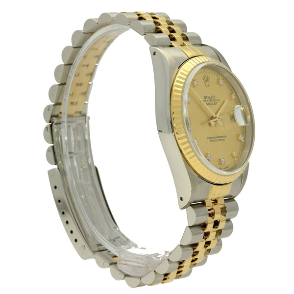 Datejust 16233 - Champagne Diamond Dial - 1990
