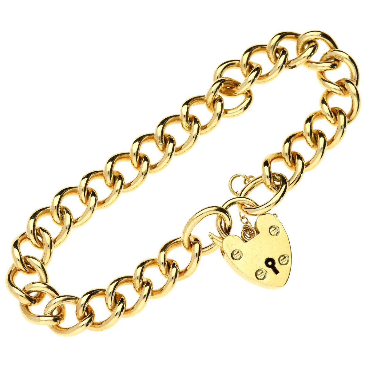 9ct Ladies Charm Bracelet - 7.5 Inch - 29.9g