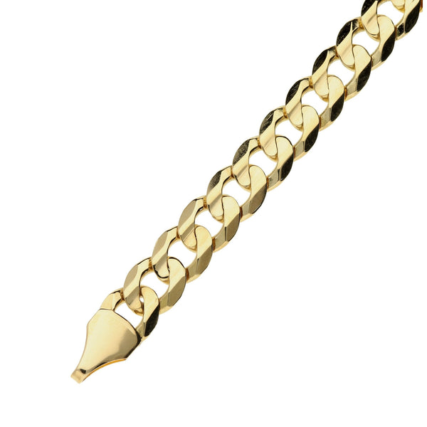 9ct Yellow Gold Curb Bracelet 8 inch - 16.1g