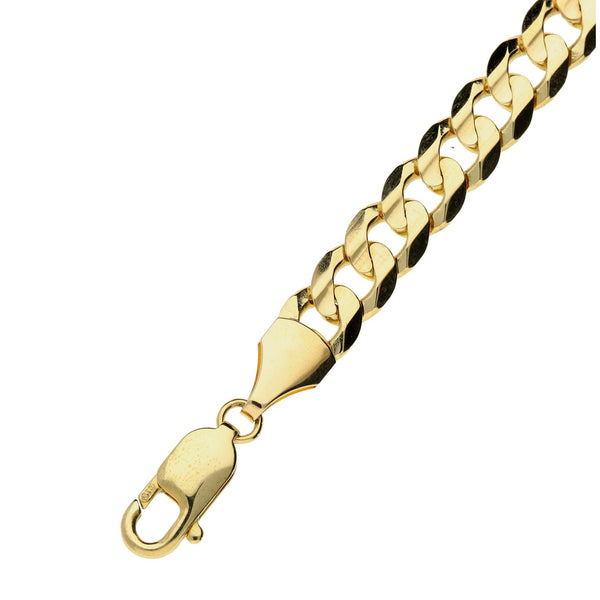 9ct Yellow Gold Curb Bracelet 8 inch - 16.1g