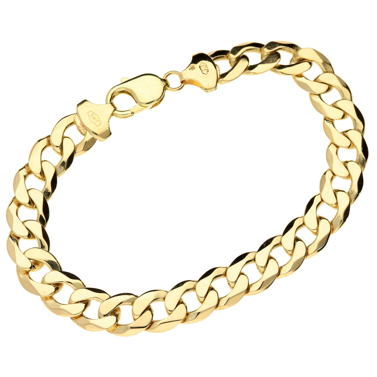 9ct Yellow Gold Curb Bracelet 8.5 inch - 28.5g