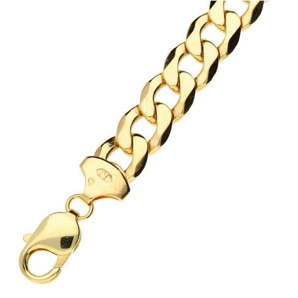 9ct Yellow Gold Curb Bracelet 8.5 inch - 28.5g