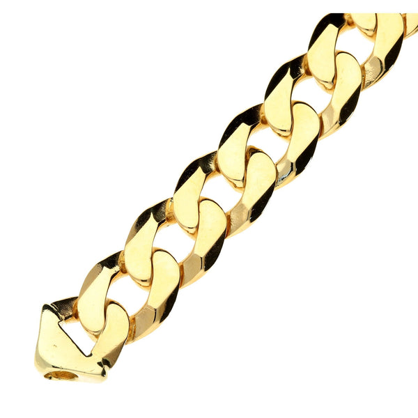 9ct Yellow Gold Curb Bracelet 8.5 inch - 58.7g