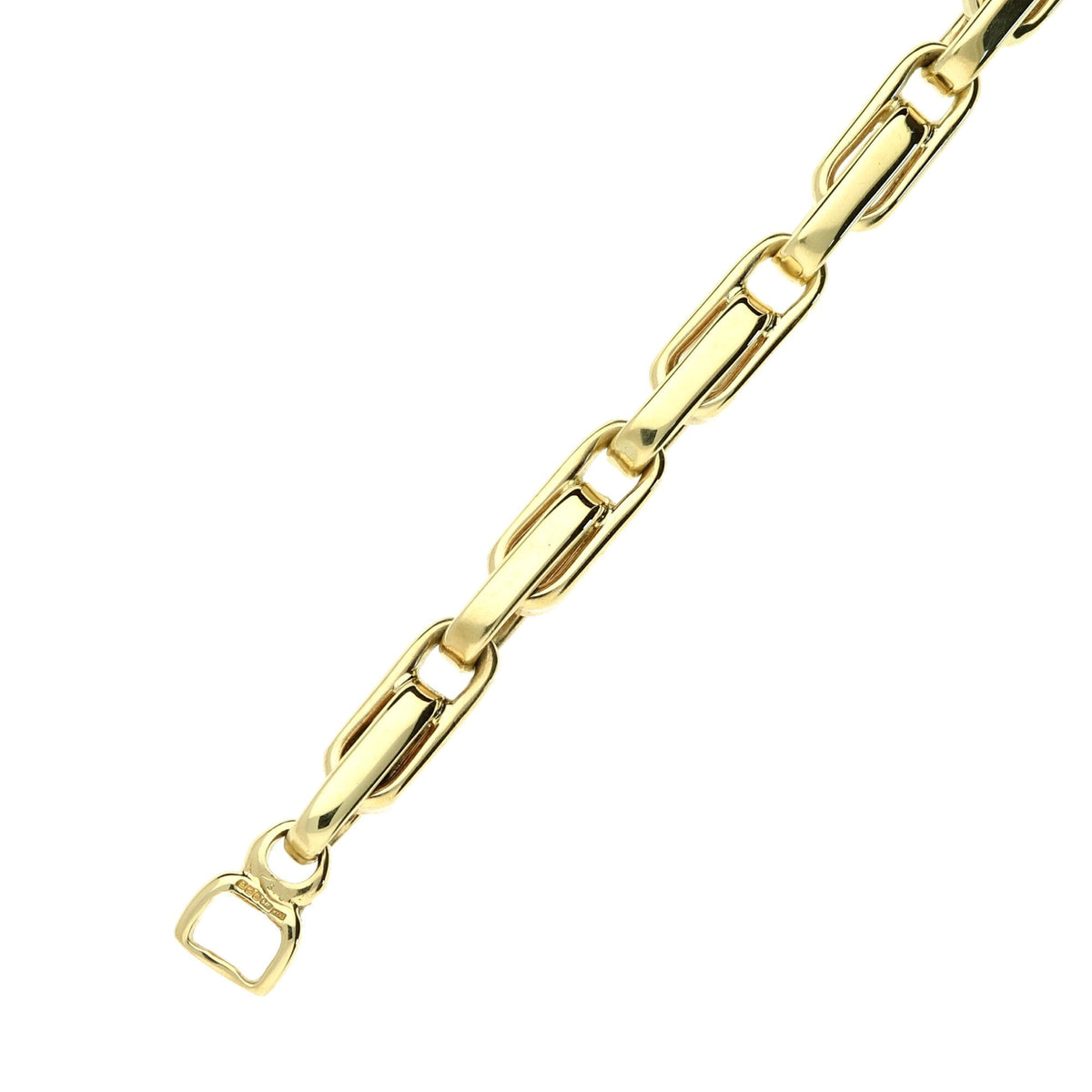 9ct Yellow Gold Fancy Bracelet - 8 inch - 18.4g