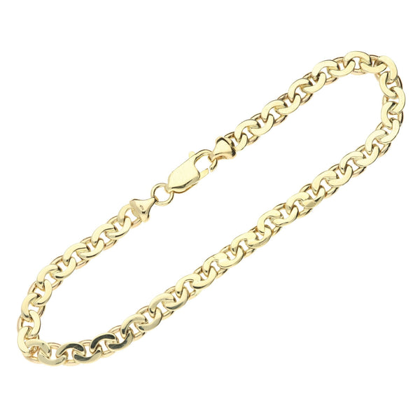 9ct Yellow Gold Fancy Bracelet - 9 inch - 15.5g