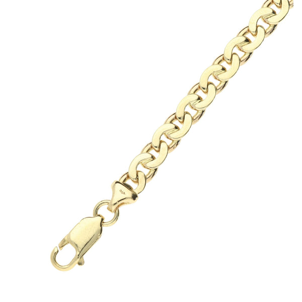 9ct Yellow Gold Fancy Bracelet - 9 inch - 15.5g