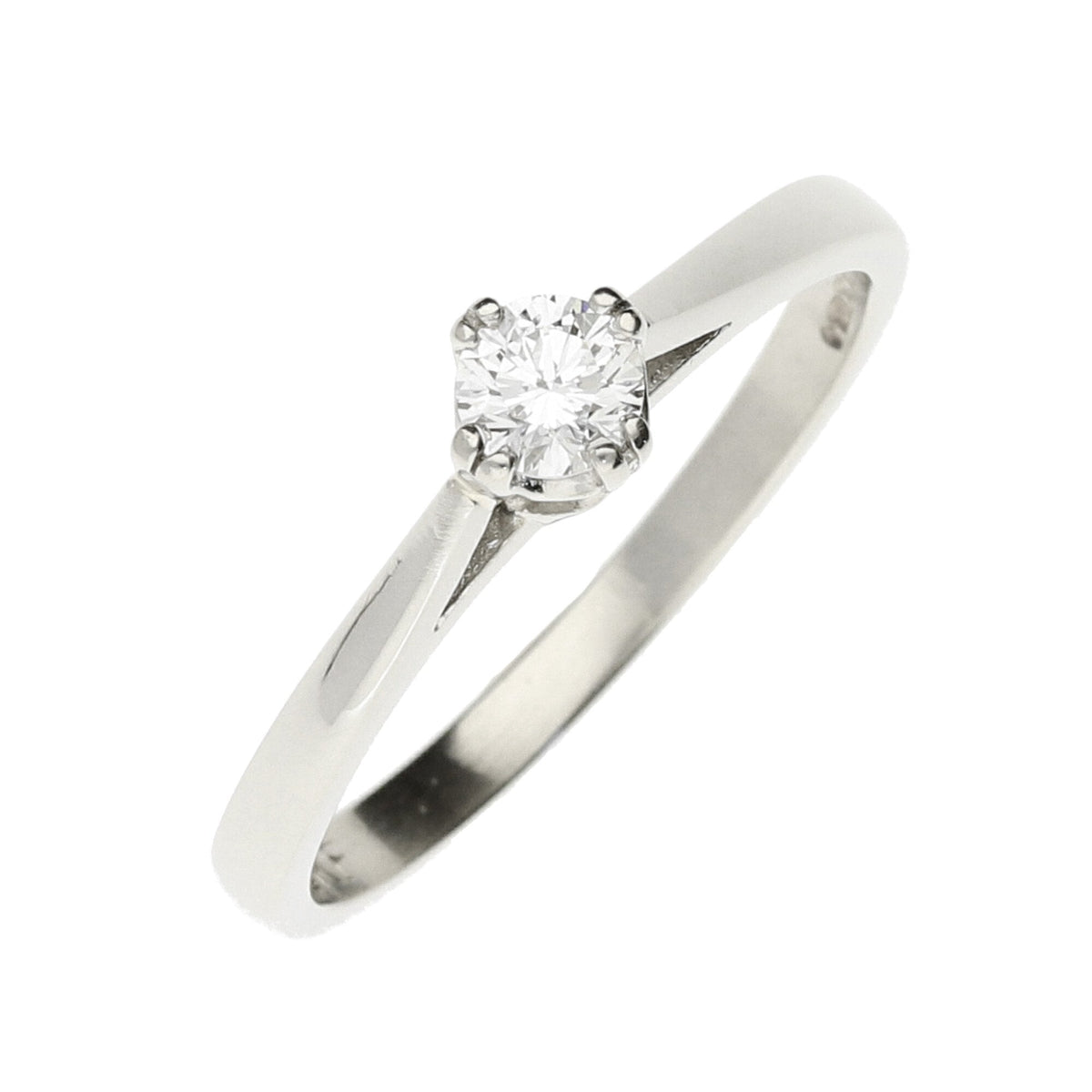 Platinum Diamond Engagement Ring - 0.25ct - Size O