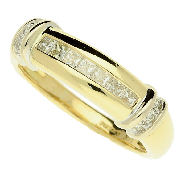 18ct Yellow Gold Diamond Ring - 0.33ct - Size N