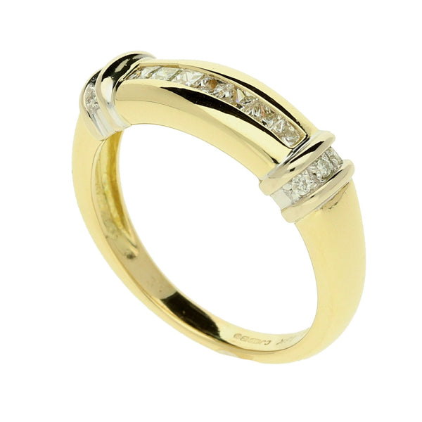 18ct Yellow Gold Diamond Ring - 0.33ct - Size N