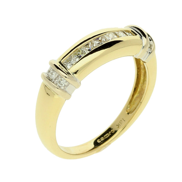 18ct Yellow Gold Diamond Ring - 0.33ct - Size N