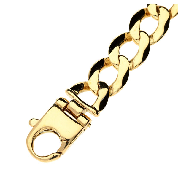 9ct Yellow Gold Large Identity Bracelet - 10 inch - 61.0g