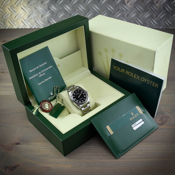 Oyster Perpetual 116034 - Black Diamond Dial - 2008
