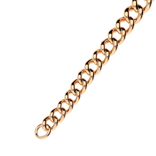 9ct Rose Gold Albert Bracelet - 8 Inch - 30.3g