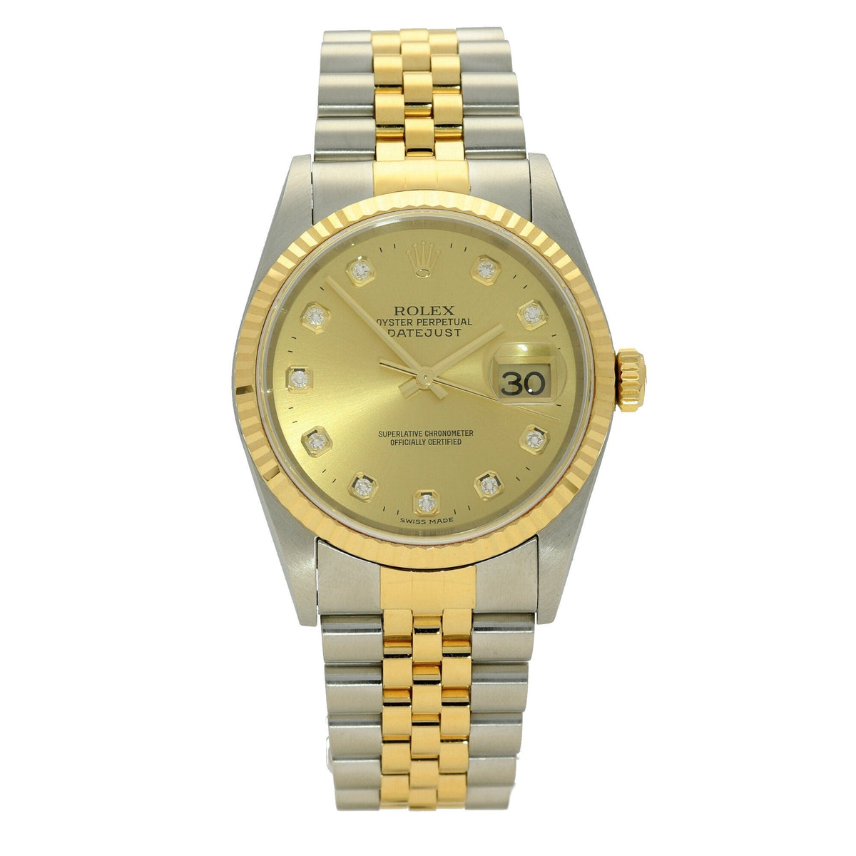 Datejust 16233 - Champagne Diamond Dial - 2001