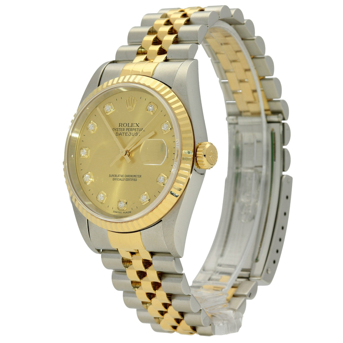 Datejust 16233 - Champagne Diamond Dial - 2001