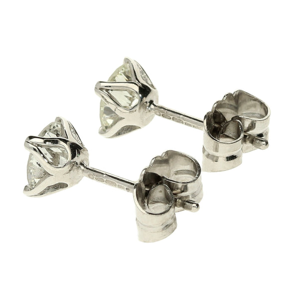 18ct White Gold Diamond Studs - 1.50ct