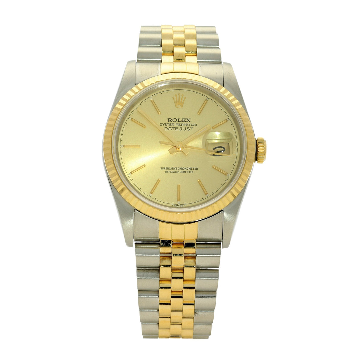Datejust 16233 - Champagne Baton Dial - 1988