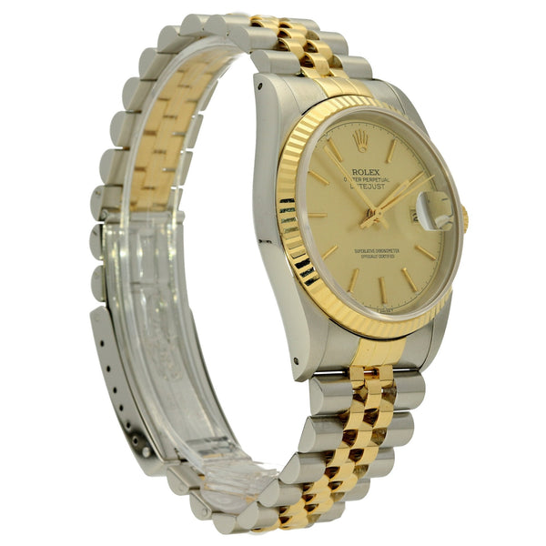 Datejust 16233 - Champagne Baton Dial - 1988