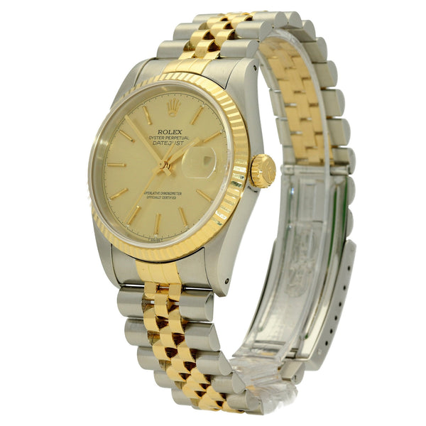 Datejust 16233 - Champagne Baton Dial - 1988