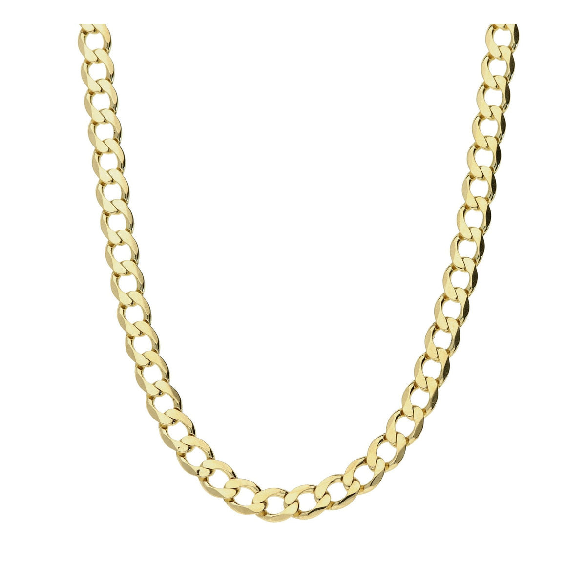 9ct Yellow Gold Curb Chain - 20 inch - 11.2g