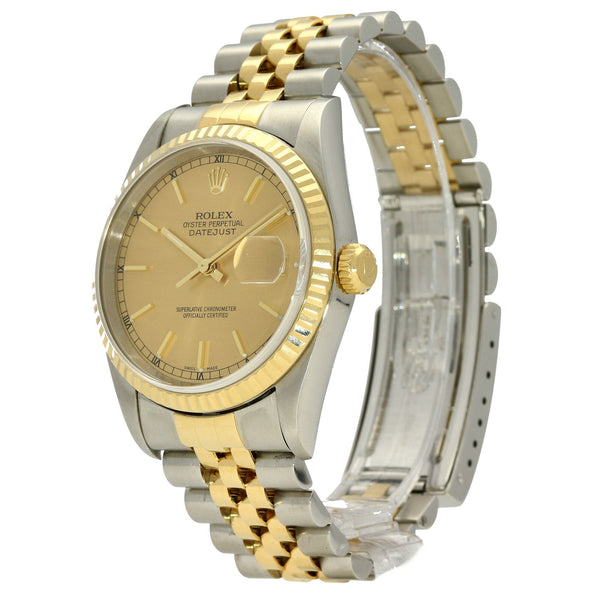 Datejust 16233 - Champagne Baton Dial - 2000