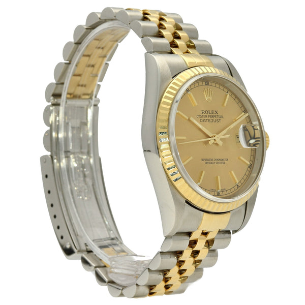 Datejust 16233 - Champagne Baton Dial - 2000