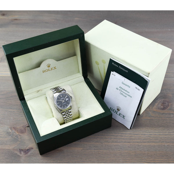 Datejust 16220 - Black Dial - 2005