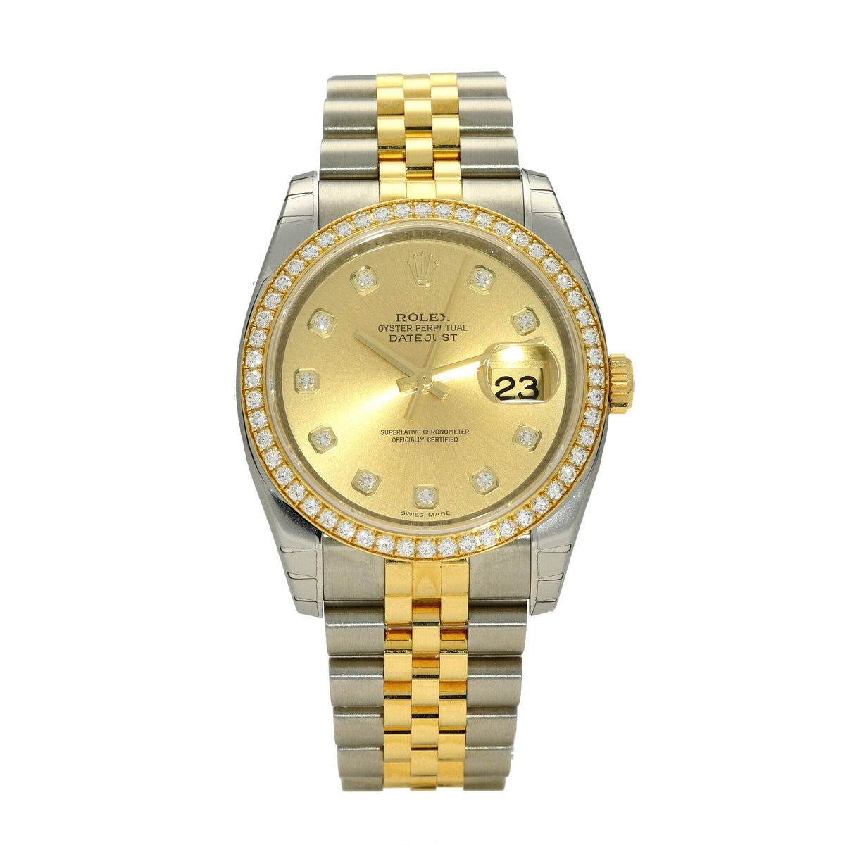 Datejust 116243 - Diamond Bezel - Champagne - 2017
