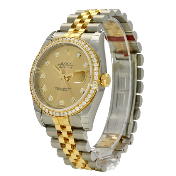 Datejust 116243 - Diamond Bezel - Champagne - 2017
