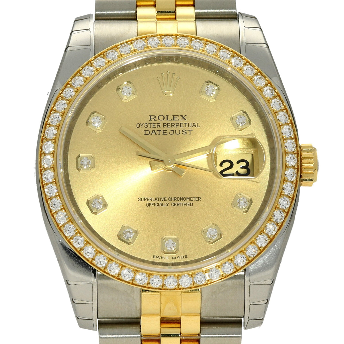 Datejust 116243 - Diamond Bezel - Champagne - 2017