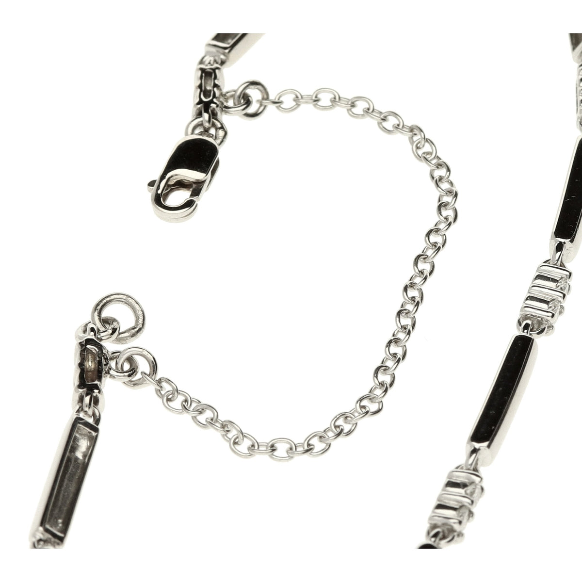 18ct White Gold Diamond Bracelet - 7.4g