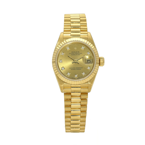 Datejust 69178 - Ladies Gold Watch - Diamond Dial - 1993