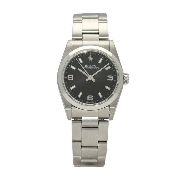 Oyster Perpetual 77080 - Midsize Watch - Black Dial - 2005