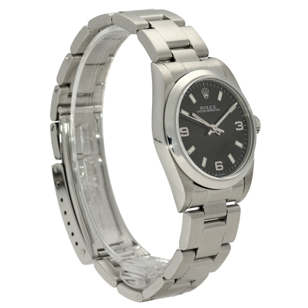 Oyster Perpetual 77080 - Midsize Watch - Black Dial - 2005
